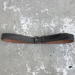 Bally grey suede belt